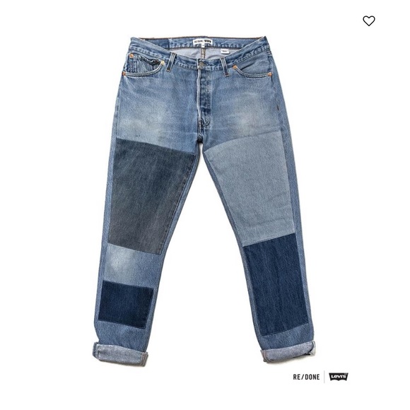 Re/Done Denim - RE/DONE Relaxed Straight Denim Patch